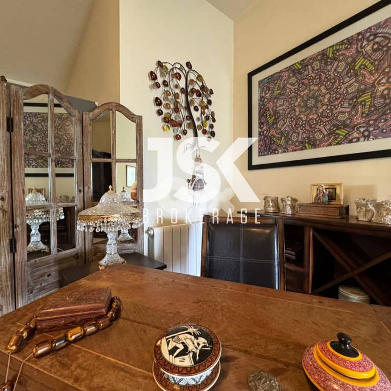 L19055 -Apartment With Garden And Mountain View For Rent in Baabdat 0