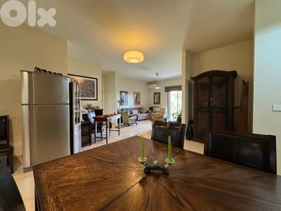 L19055 -Apartment With Garden And Mountain View For Rent in Baabdat