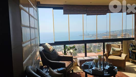 320 SQM Furnished Duplex in Sahel Alma, Keserwan + Terrace & Sea View