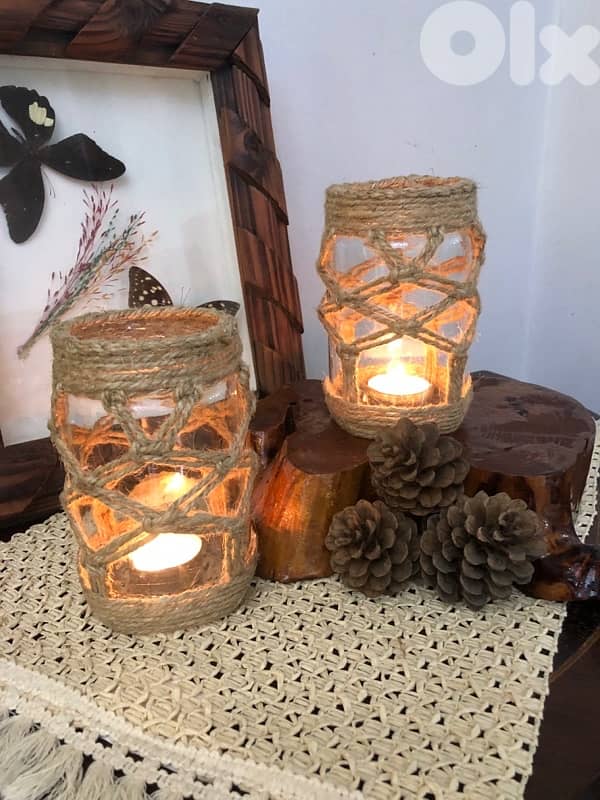 Candle holder Macrame 0