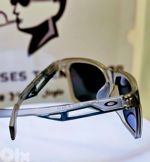 Oakley MAINLINK Grey Ink POLARIZED Galaxy Ruby Lens Sunglass XL 9264 2