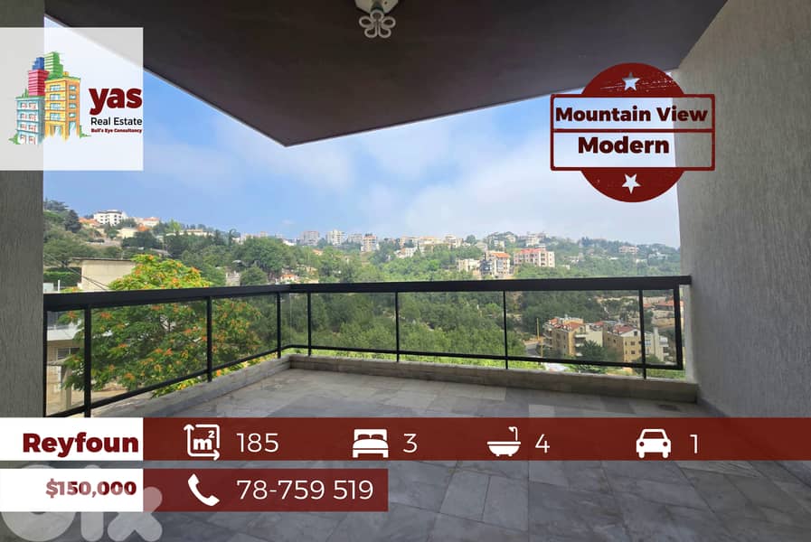 Reyfoun 185m2 | Mountain View | Modern | Calm Area | DA 0
