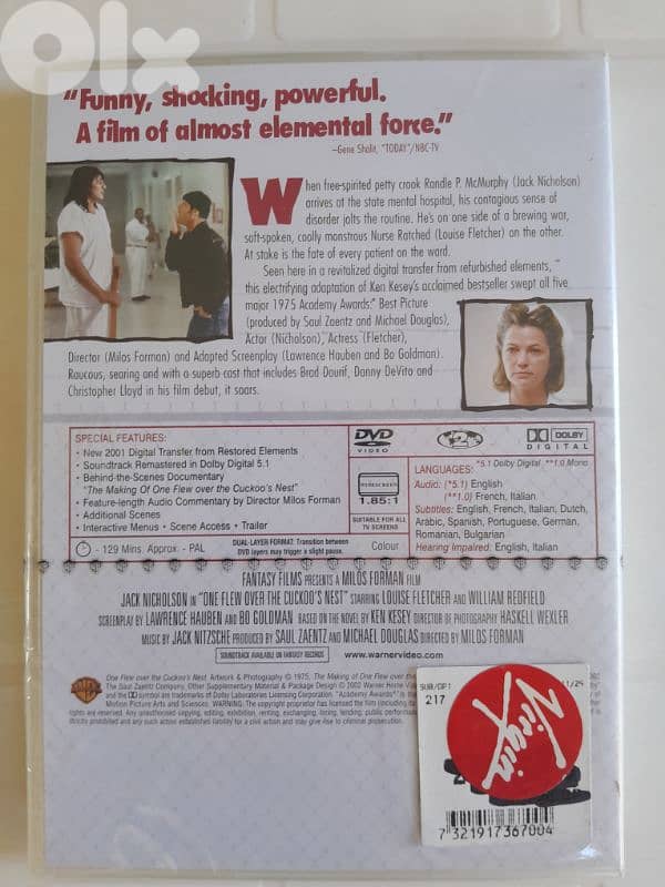 "One Flew Over the Cuckoo's Nest " Jack Nicholson officially sealed WB 2