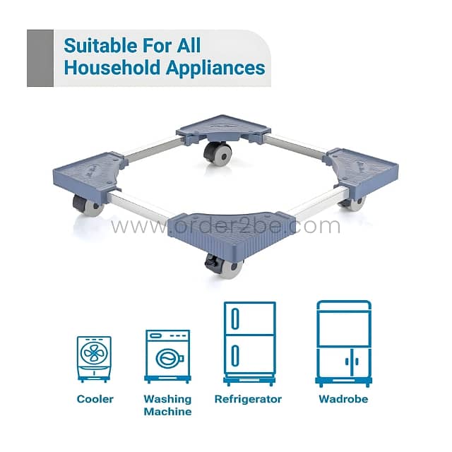 Movable Appliance Base – 300 Kg Capacity for Washing Machines & Fridge 5