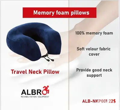 Travel Neck Pillow memory foam مخدة للرقبة