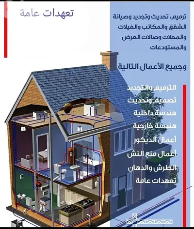 صيانة عامة لفيلا مع التنظيف