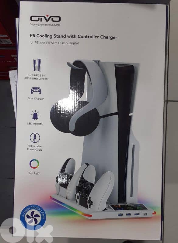 Oivo ps5 cooling stand with rgb 0