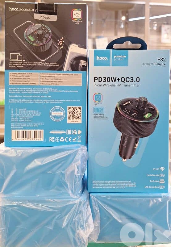 HOCO WIRELESS FM TRANSMITTER E82 0