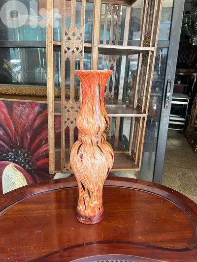 vintage vase murano italy 1970's فاز مورانو ايطالي لون مميز روعة