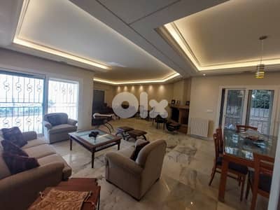 Fully Furnished Apartment in Ain Aar, Metn with Sea View and Terrace