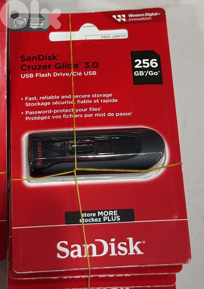 Sandisk Cruzer Glide 3.0 flash drive 256gb 0