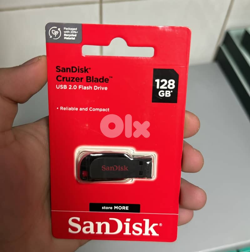 Sandisk cruzer blade 2.0 flash drive 128gb 0