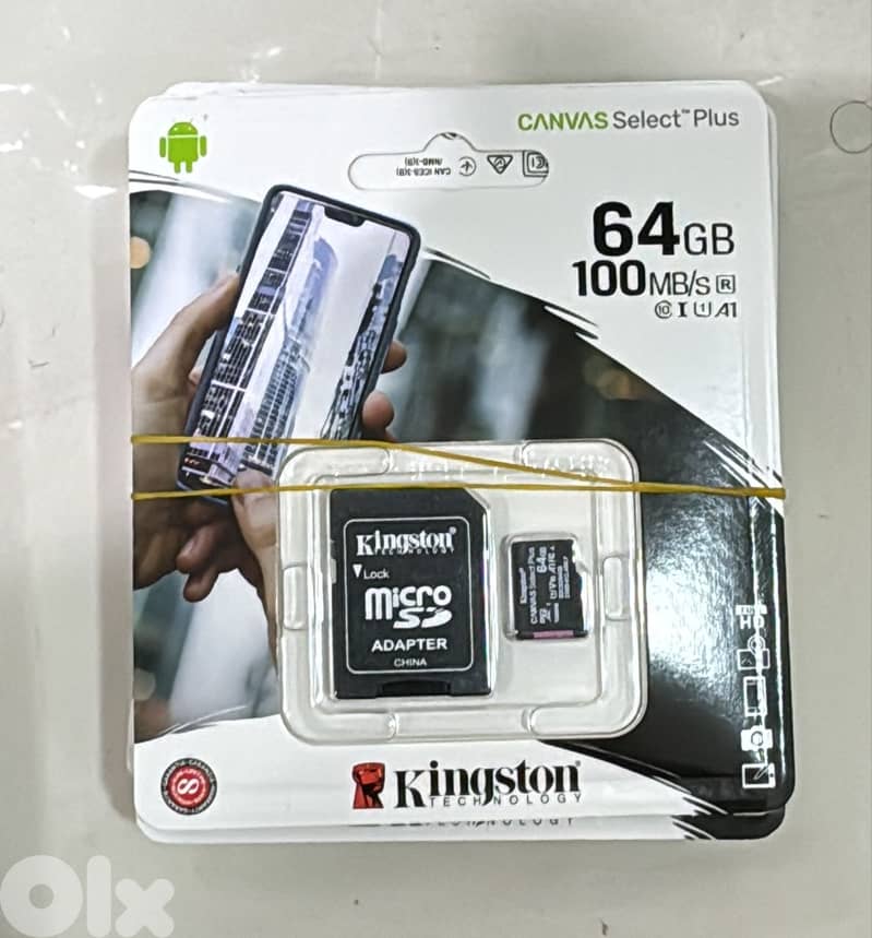 Kingston memory card with adapter 64gb 100mb/s Original & Best offer 0