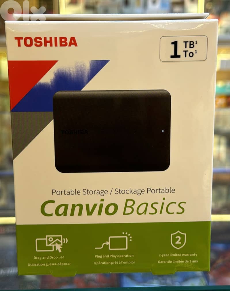 Toshiba canvio basics hard disk 1tb Original & Best offer 0
