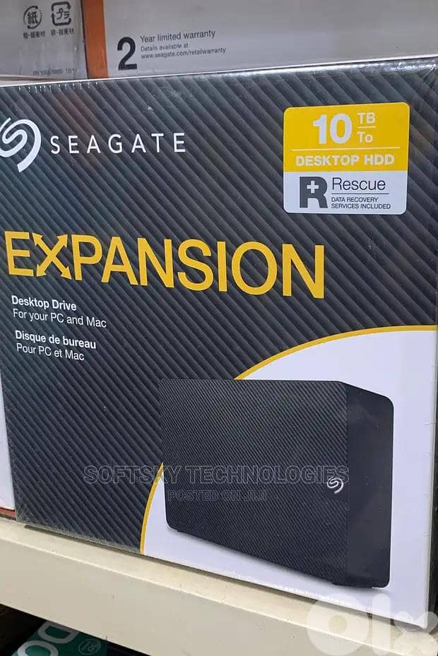 Seagate Expansion Desktop 10tb external drive HDD 0