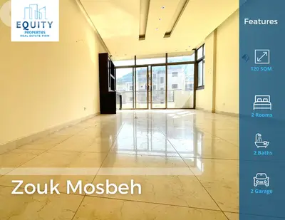 120 SQM Apartment For Sale In Zouk Mosbeh Near NDU شقة للبيع #RK202725