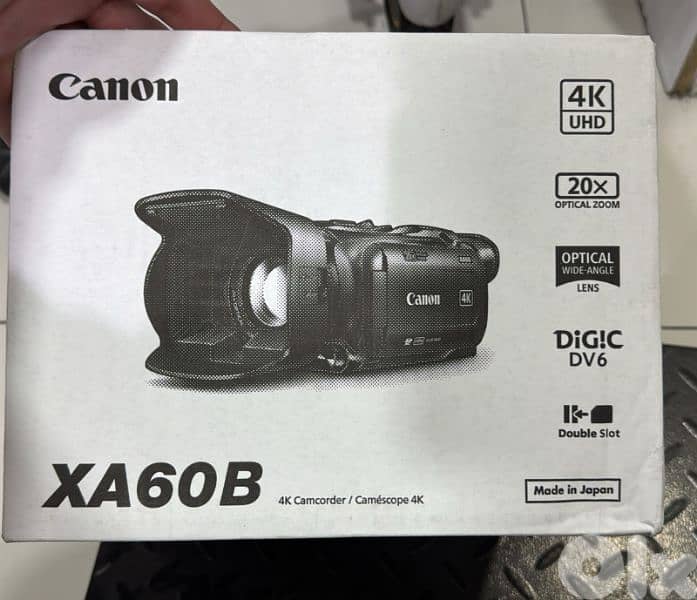 Canon 4k Camcorder XA60B 0