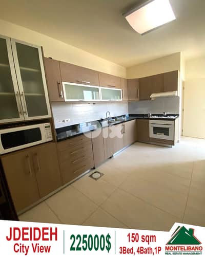 150 sqm Apartment For Sale in Jdeideh with City View !!!