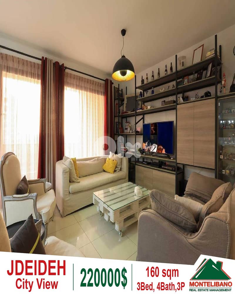 160 sqm Apartment For Sale in Jdeideh with City View !!! 0