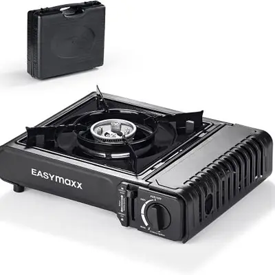 EASYmaxx Portable Gas Stove with Carry Case - موقد غاز محمول مع حقيبة