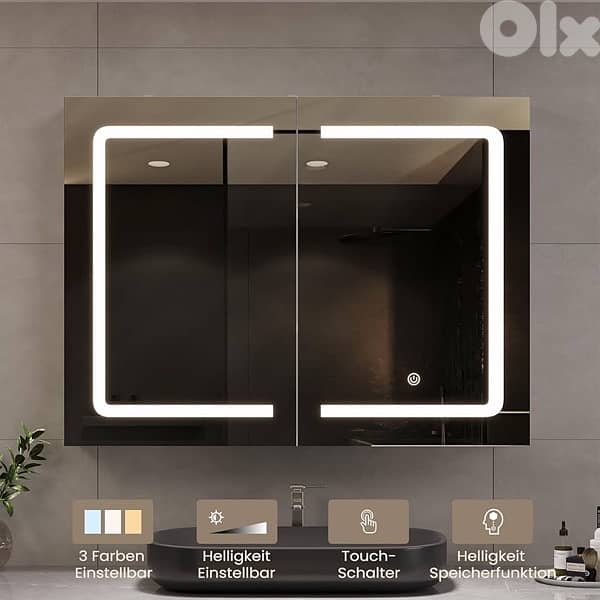 bathroom mirrors anti-fag plus 3 types of color light  71110097 0