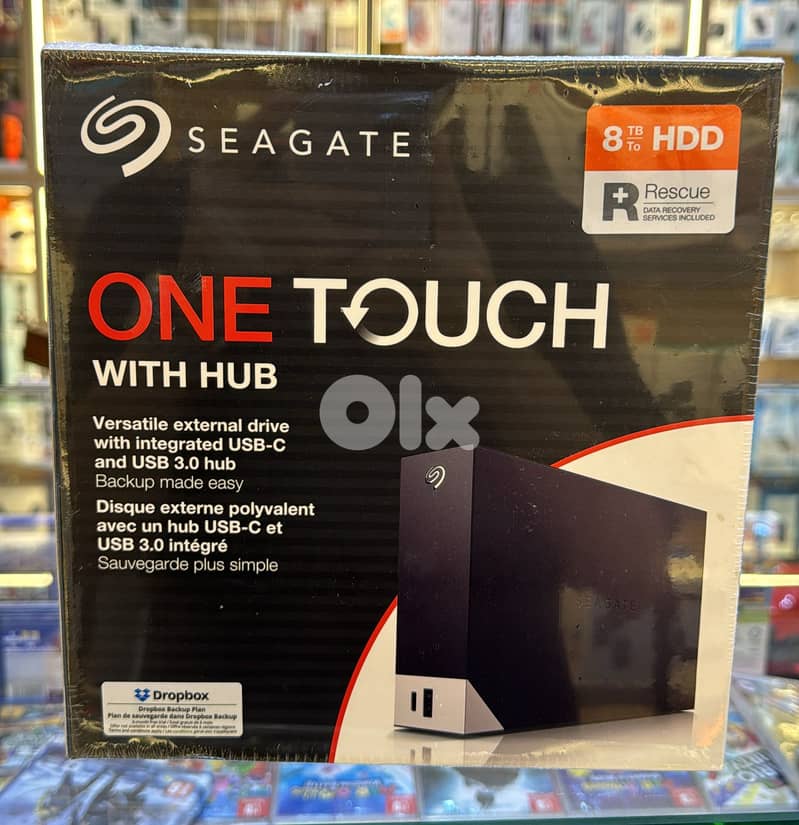 Seagate One touch hub 8tb external hard drive desktop HDD 0