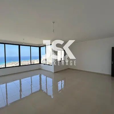 L19034 - 2-Bedroom Apartment With Seaview For Sale in Blat, Jbeil