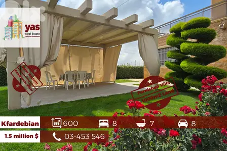 Kfardebian 600m2 | 1000m2 Land | Furnished Villa | Solar System |DA/AA