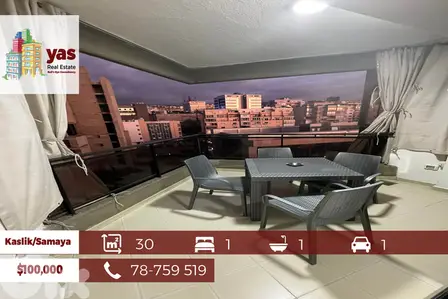 Kaslik/Samaya 30m2 | Chalet | Good Condition | Furnished |EL