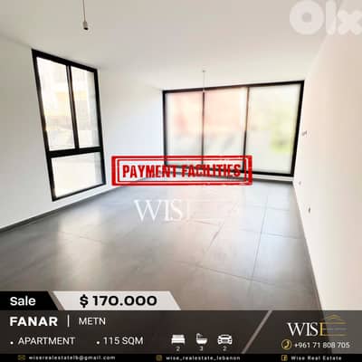 115 SQM Brand New Apartment for SALE in Fanar !