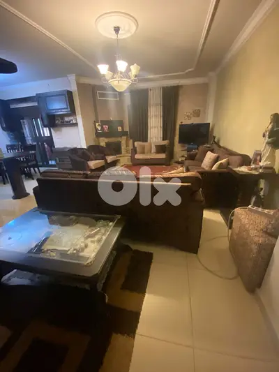 zahle dhour fully furnished apartment 170m for sale + 30m garden #4555