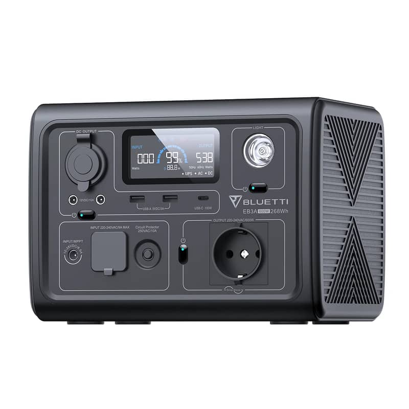 BLUETTI EB3A Portable Power Station | 600W 268Wh 1