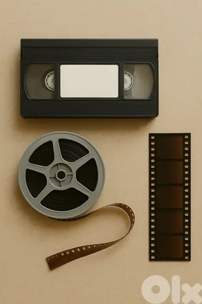 Digitization of VHS, Betamax, 8mm films, and 35mm negatives