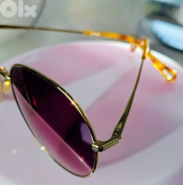 ORIGINAL Chloe Sunglasses CH0027S 001 Gold Brown Gradient 6