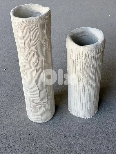 concrete vases