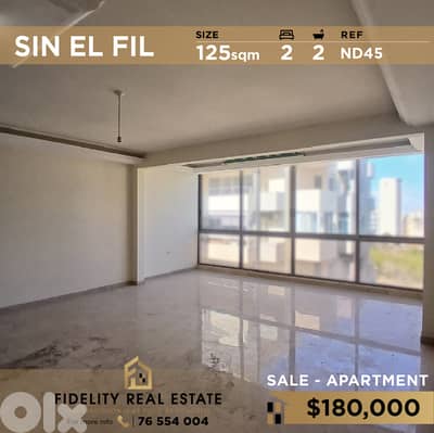 Apartment for sale in Sin El Fil ND45 شقة للبيع في سن الفيل