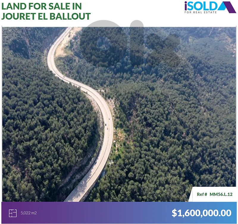 Land+Mountain View 4sale in Jouret El Ballout أرض للبيع في جورة البلوط