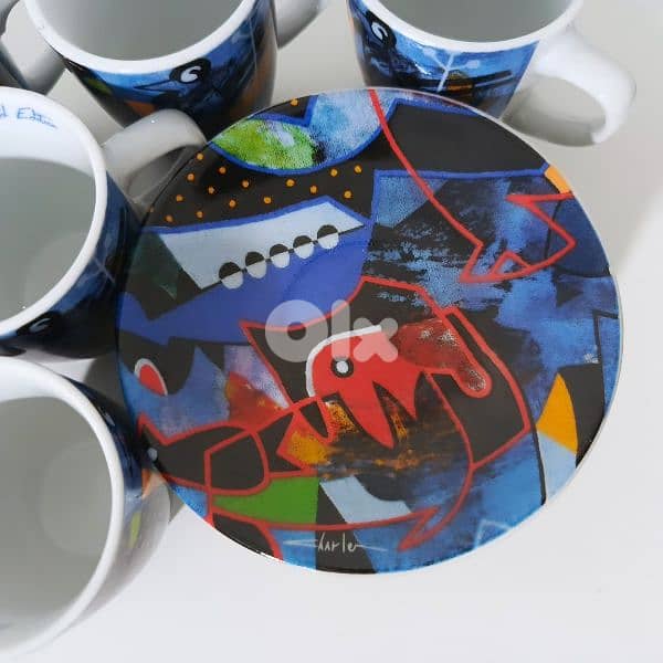 6 Colorful cups and plates 1