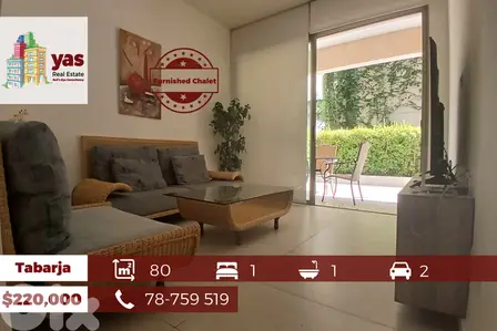 Tabarja/Aqua 80m2 | 45m2 Terrace | Furnished Chalet | Sale Or Rent|ABA
