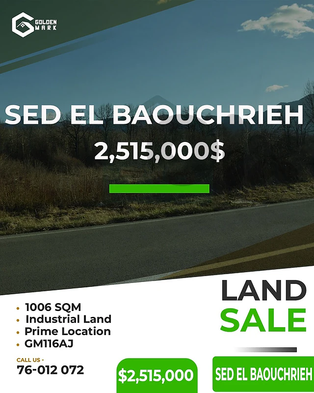 GMC116AJ - Land for sale in Sed El Baouchrieh - أرض للبيع في سد البوشرية