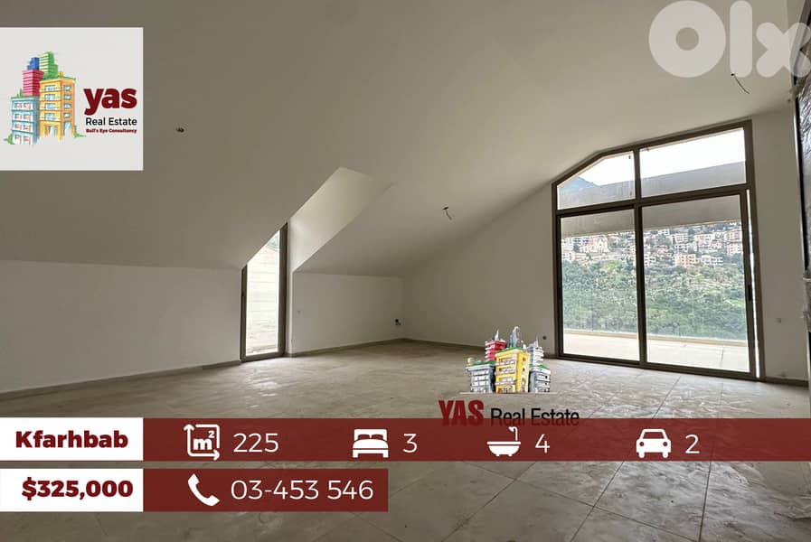 Kfarhbab 225m2 | Duplex | Partial View | Prime Location | KA IV | 0