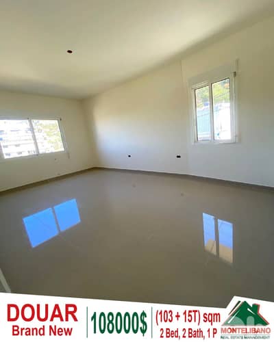 Brand New 103 sqm Apartment For Sale in Douar with 15 sqm Terrace !!!