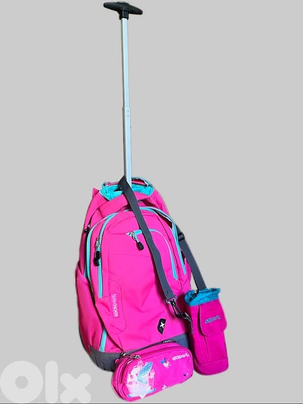 pink export trolley backpack 1
