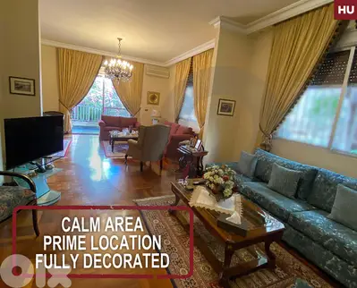 calm area -prime location -fully decorated- bir hassan  REF#HU125897