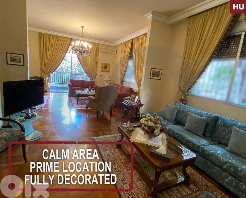 calm area -prime location -fully decorated- bir hassan  REF#HU125897 0