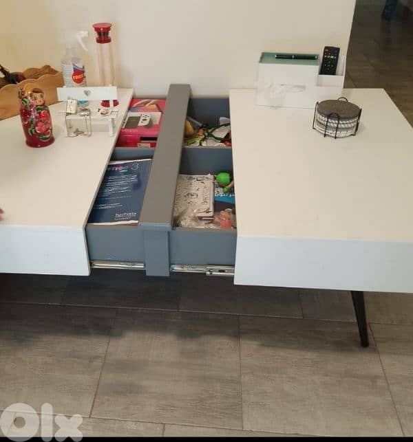 coffee table with storage, and tv cabinet. 1