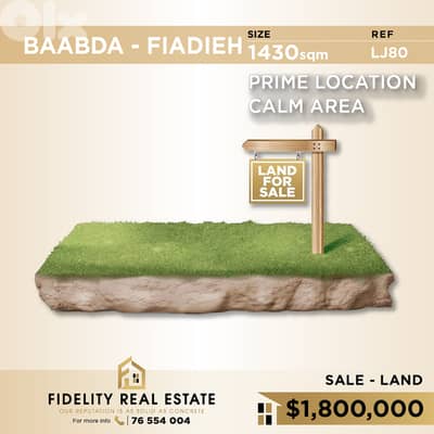 Land for sale in Baabda LJ80 أرض للبيع في  بعبدا
