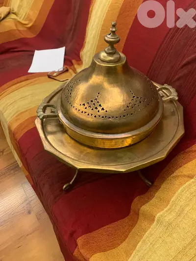 منقل نحاس قديم-----Old copper coal holder for narguileh