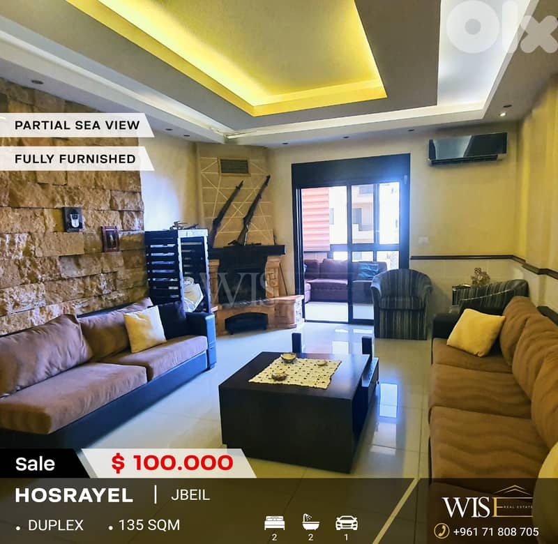 Stunning 135 SQM Fully Furnished Apartment FOR SALE – Hosrayel! 0