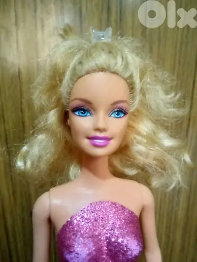 Barbie LOVE HORSE Glitter molded wearing as new doll, bend legs+Shoes
